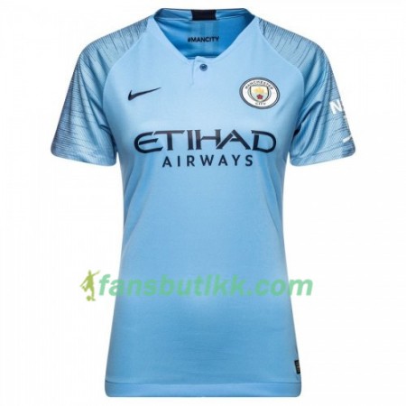 Fotballdrakt Manchester City Dame Hjemmetrøye 2018-2019 Kortermet